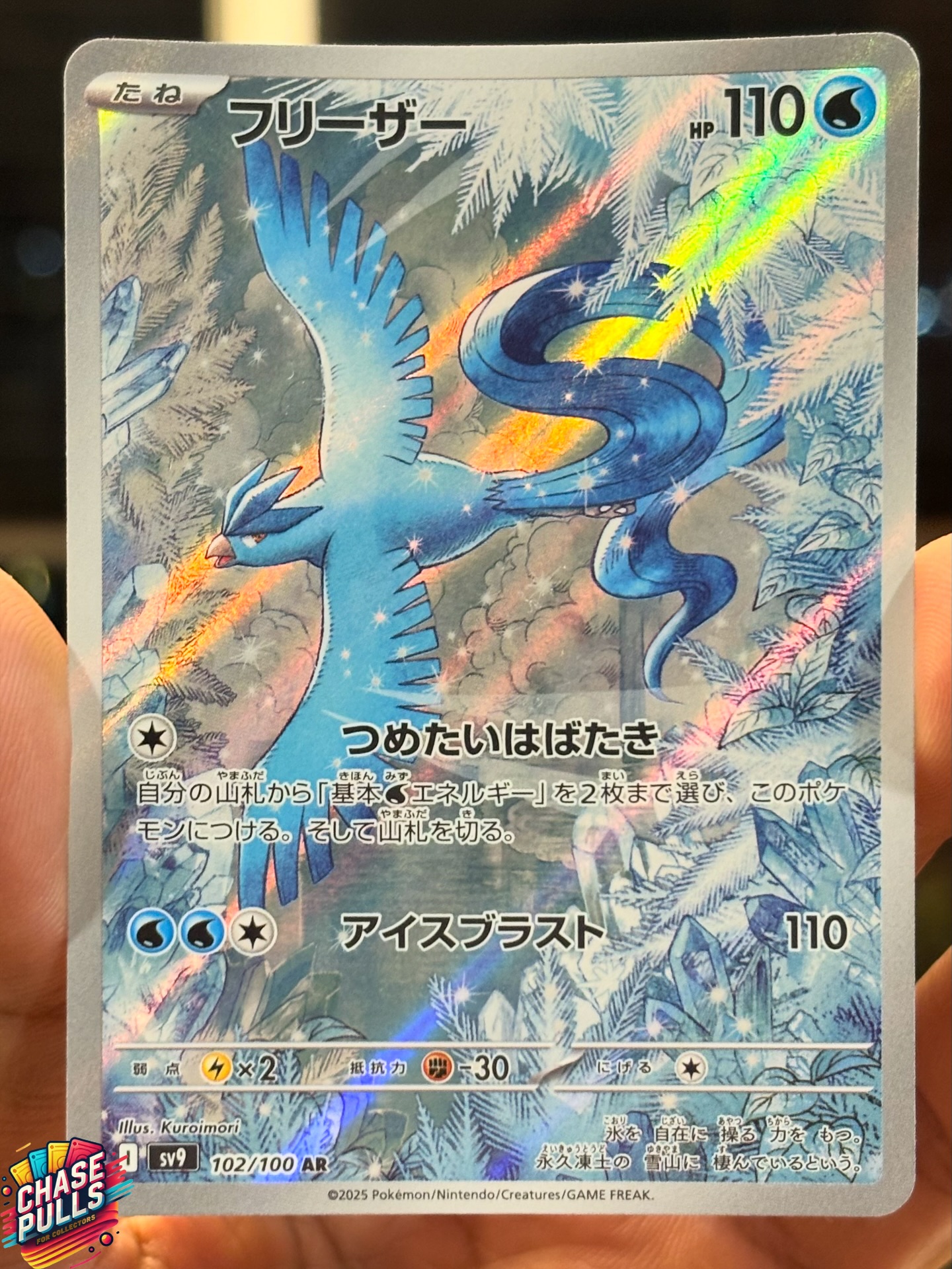 ❄️ Gliding through the frozen wild… ❄️
Articuno – a serene beauty with icy grace 🌨️
The detail. The shimmer. The chill.
Kuroimori did not miss 🎨🔥
#Articuno #PokemonTCG #ChasePulls #JapanesePokemonCards #ARCard #pokemongoindia #pokemontcgcommunity #pokemontcgindia #PokemonArt #SecretRare