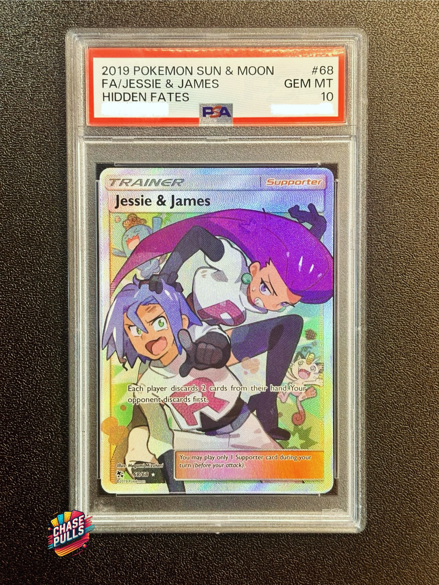 One of those cards that instantly brings back memories of watching Pokémon after school.
Jessie & James leading the chaos, while Meowth and Wobbuffet pop up in the background - such a cool detail on this card.
Nostalgia hits different with cards like this.